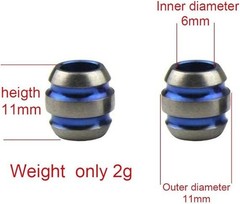 Titanium Paracord Lanyard Beads Compatible for Knife 550 Paracord Bracelet Lanya