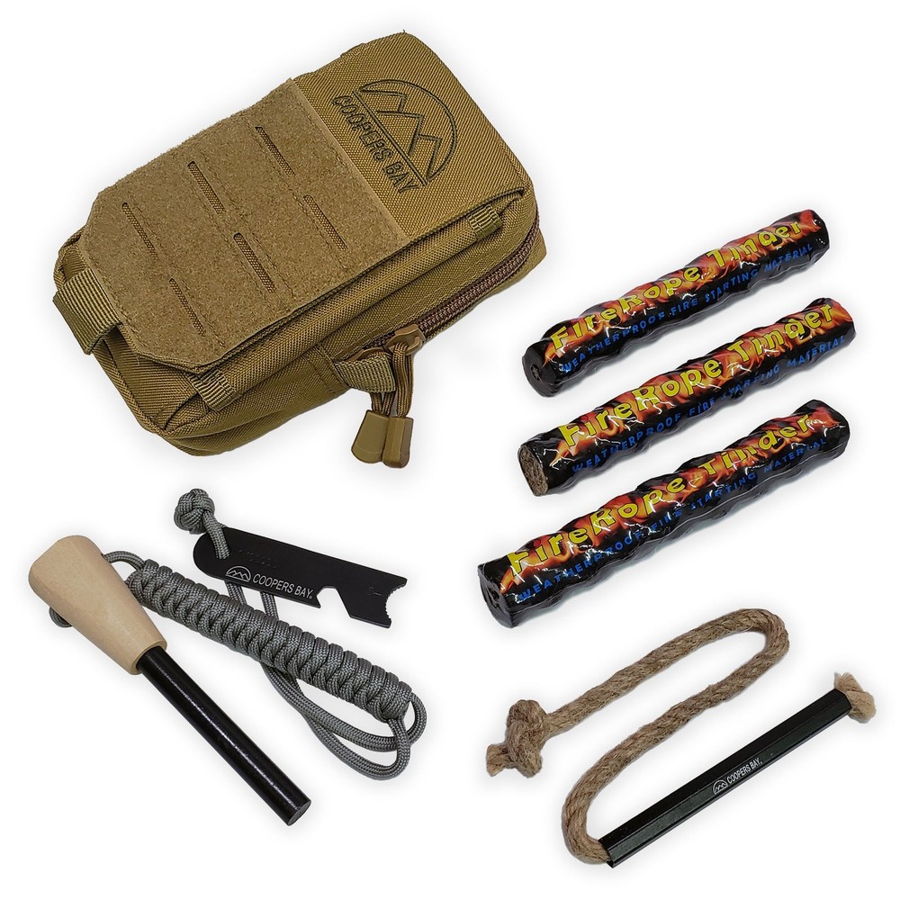 FireStorm-Plus Complete Ferro Rod Fire Starter Kit