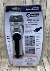 Ready America Emergency Power Station Flashlight Phone Charger Radio