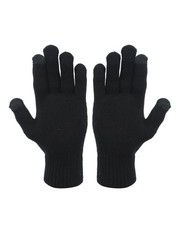 Heat Logic UNISEX 2PK GLOVE-BLACK/BLACK-S/M Small-Medium, 2 Pair Black