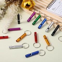 200Pcs Emergency Whistles with Keychains, Aluminum Extra Loud Survival Whistle,