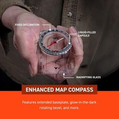 Map Compass Hiking Gear Survival Pack of 3)