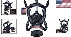 Elite Respirator Mask – Full Face, Heavy Duty, Tested, 40mm Filter, Reusable