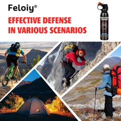 Feloiy BEAR Attack Deterrent Spray 11oz w/ Holster Outdoor Self-Defense