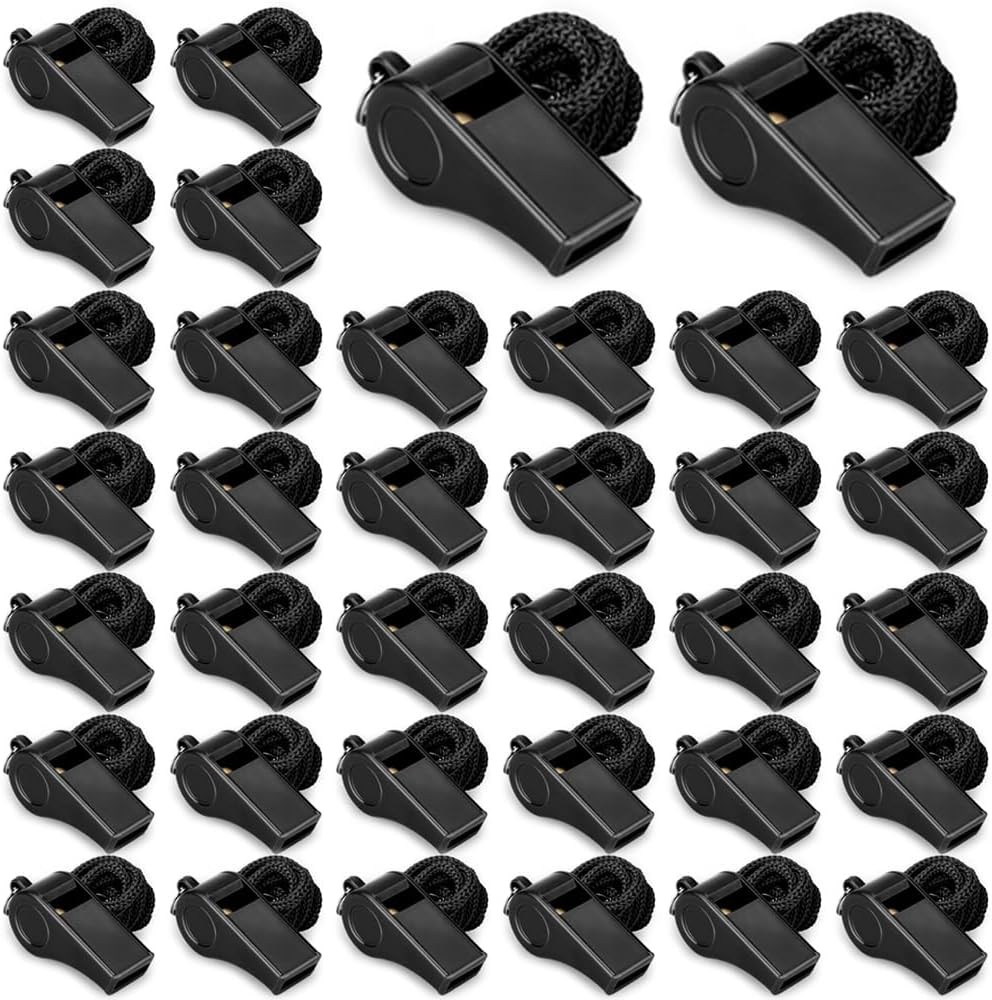 Whistle, Outdoor Sports Whistles with Lanyard, Very Loud Sound Whistles Bulk Per