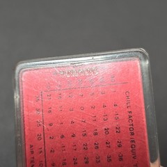 Vtg Hong Kong B&D Sports Zip-O-Gage Zipperpull Thermometer Keychain