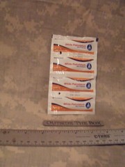 Emergency/Survival: LOT of (4) White Petrolatum (Petroleum) Packets, 5 Gram