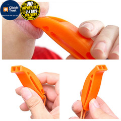 Eco-Fused 2X Survival Whistle and Signal Mirror – Outdoor Orange