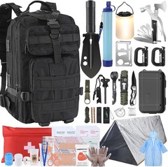 Survival Kit with Water Filter Emergency Gear and Equipment