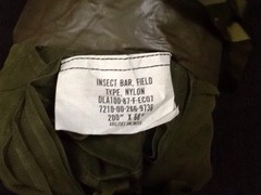 USGI 200″x68″ Field Bar Insect Net OD Green Good Condition