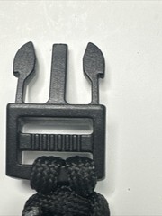 Paracord Bracelet 550 Black Tactical 3/8″ Buckle (Black) Hand Made