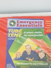 Outdoor Vinyl Tube Tent Camping/Hiking Emergency Essentials Survival Shelter 8ft