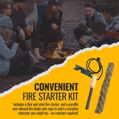 2 Day Emergency Food, Water Filter, Firestarter Outdoor Adventure Survival Kit