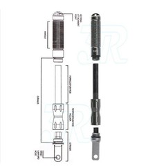 Flint Rod Camping Hiking Survival Metal Fire Starter Lighter FULL Magnesium Rod