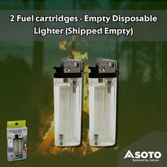 Pocket Torch – Refillable Lighters for Camping and Outdoor Use, Lighter Is Empty