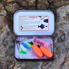 Compact Survival Fishing Kit Mini Finger Reel Ultralight Emergency Gear