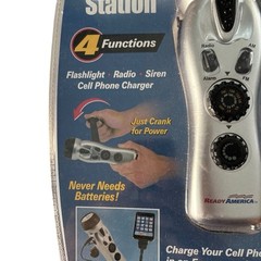 Ready America Emergency Power Station Flashlight Phone Charger Radio