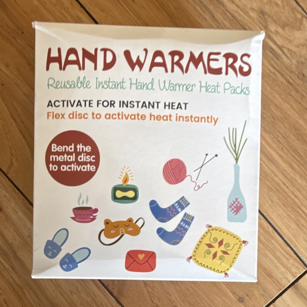 Reusable Instant Heat Hand Warmer Multicolor 55°C 30–60 Min HYhandwarmer-duo-A