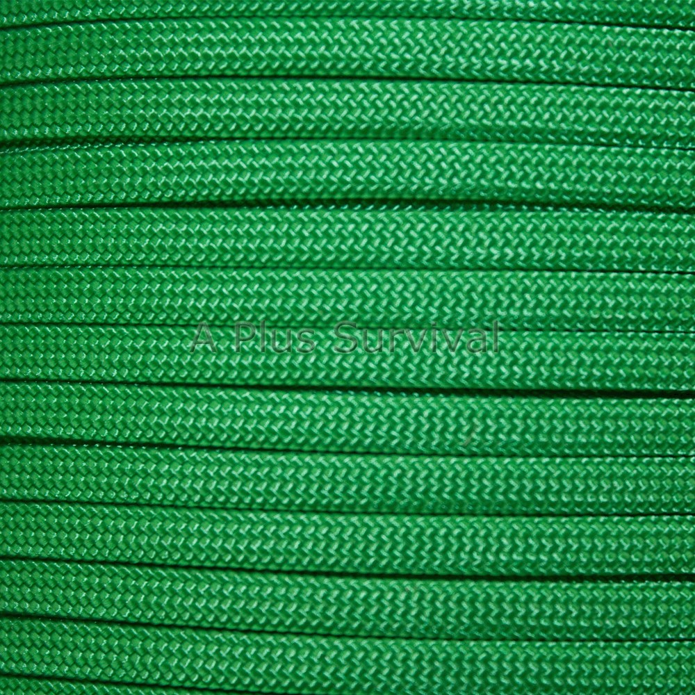 Kelly Green Paracord 1000 Foot 550 lb 7 Strand Camping Survival Bracelet Rope