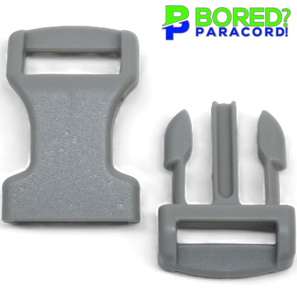 1/2″ Gray Paracord Buckles – ½» Buckle Comfortable, and Perfect for Crafting