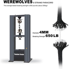 650lb Paracord/Parachute Cord – 9 Strand Paracord Rope – 100′, 200′ Spools of…