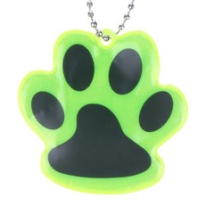 10Pcs Paw Reflective Keychain Night Safety Double-sided Reflective Bag Pendant