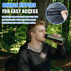 Mosquito Suit Bug-Proof Mesh Jacket Anti Insect Net Clothing for Hiking Fishing