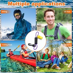 Safety Whistle with Lanyard – Floatable Marine Whistle for Camping, Hiking, Fish