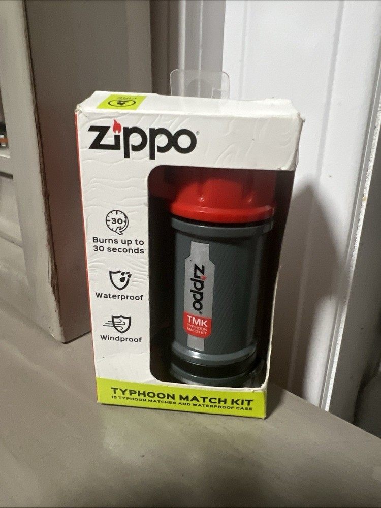 New ZIPPO 40495 TYPHOON MATCH KIT – 15 Typhoon Matches in Waterproof Case