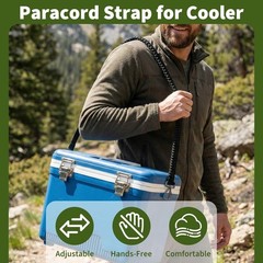 Paracord Strap Compatible W Engel Cooler 2-Point Paracord Sling W Metal Clips