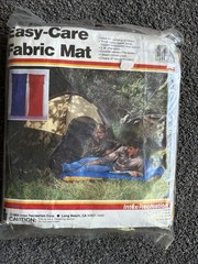 Vintage 1984 Easy-Care Fabric Nylon, Vinyl Mat 72×30 #69733 NEW