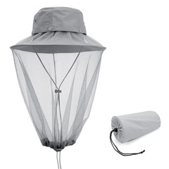 Mosquito Head Net Hat with Hidden Net Mesh for Outdoor Lover Hiking Fishing Beek