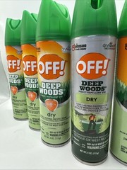 (10) OFF! Deep Woods Bug Spray & Mosquito Repellent Dry Touch Insect 10x 4 oz.