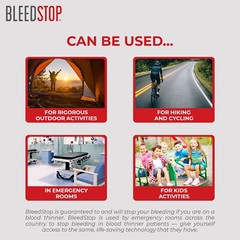 BleedStop™ First Aid Powder for Blood Clotting, Trauma Kit – 5 PK (15g) Pouches