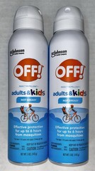 OFF! Insect Repellent Aerosol Fragrance Free Bug Spray 5oz 2pk Adult & Kids