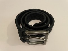 Black Belt of Handwoven Paracord for Kids ~ 28-32″ length