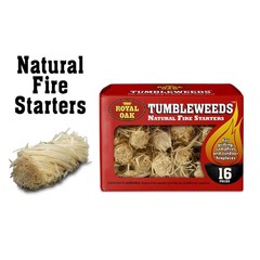 Frontier 205-228-448 Royal Oak All Natural Charcoal Tumbleweed Firestarter