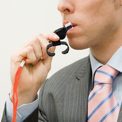4Pcs Reusable ABS Sports Whistles with Finger Ring for Coaches and Referees