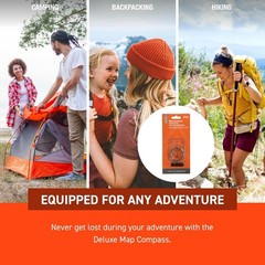Map Compass Hiking Gear Survival Pack of 3)