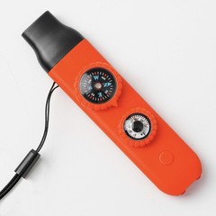 Survival Safety Whistle with Lanyard, Compass, Thermometer for Outdoor Sports