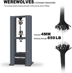 650Lb Paracord/Parachute Cord – 9 Strand Paracord Rope – 100′, 200′ Spools of Pa