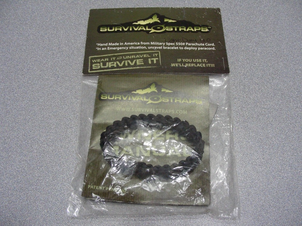 SURVIVAL STRAPS – Military Spec 550# Parachute Cord Bracelet
