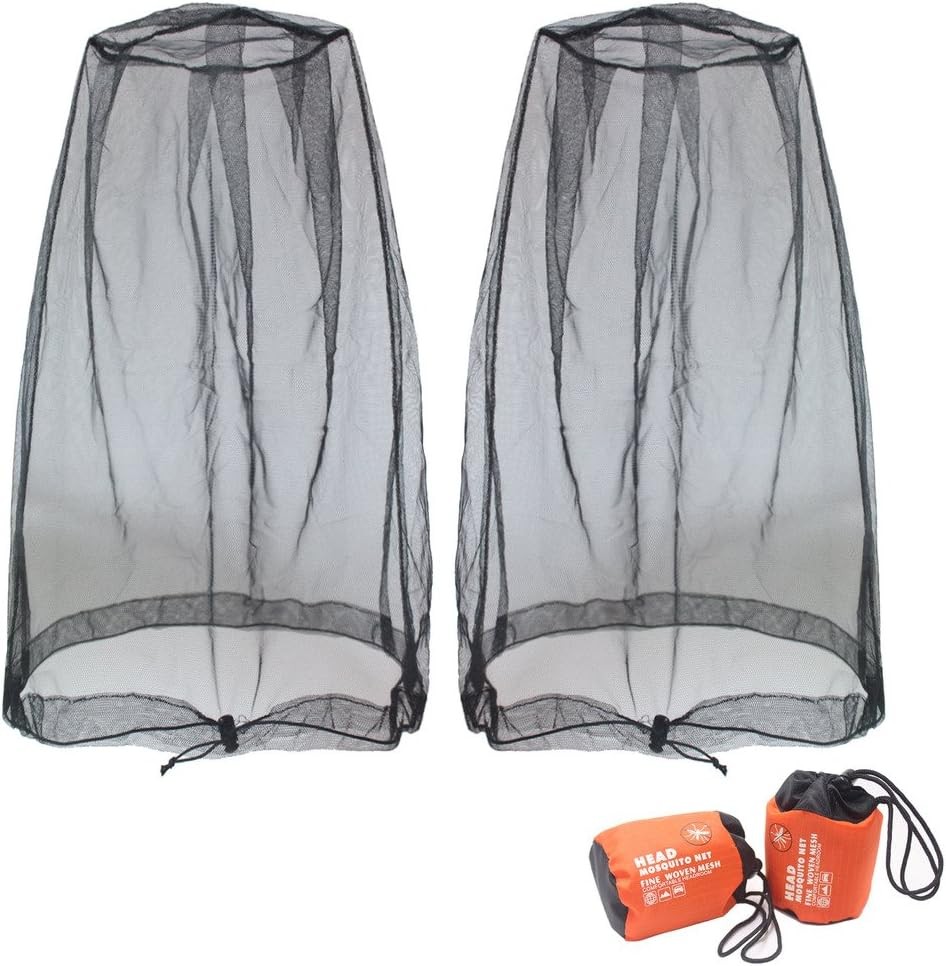 Benvo Mosquito Head Net Mesh, Face Neck Fly Netting Hood from Bugs Gnats Noseeum