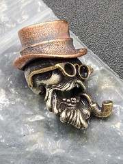 Paracord Bracelet DIY Accessories BEAD Pendant Brass Parts BEARD SKULL PIPE USA