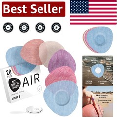 Comfortable & Strong Sensor Covers for Freestyle Libre 3 – 20 Adhesive Patches