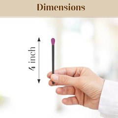 ZIKANI Black Stick Pink Tip Matches 4 Inch Refill for Cloche Jar 200 pcs