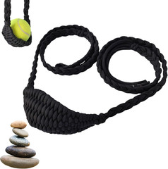 Paracord Balearic Shepherd Sling, 63 Inch Handcrafted Braided Slingshot, Roman G