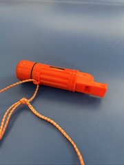 Survival Tool 5-In-1 Whistle Compass Flint Bar Signal Mirror Waterproof Case