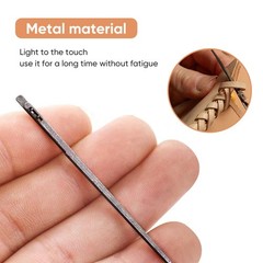 30Pcs Sewing Leather Needle Manual Lacing Threading Single Prong Steel Needle…