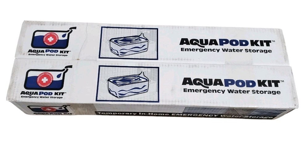 AquaPod Kit Temporary In-Home Bathtub Emergency Water Storage Container 65 Gal.